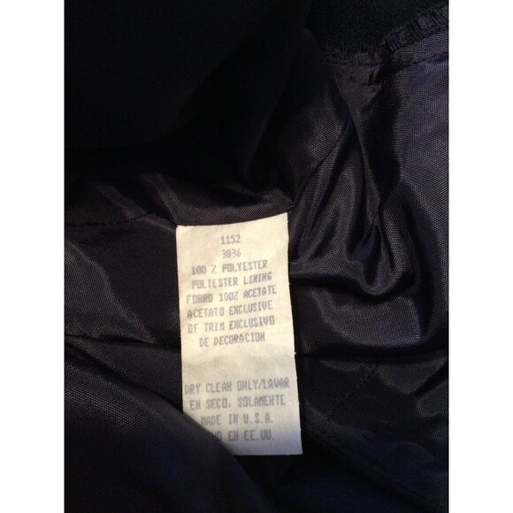 Vintage Cachet Evening Gown Navy Blue Sleeveless Maxi Dress With Jacket Size 16 - Picture 6 of 9